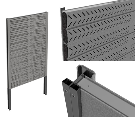 grey sound proof panel