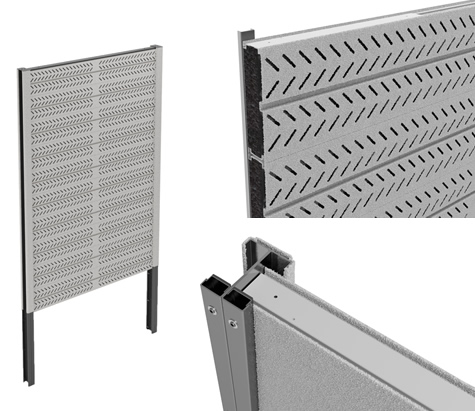 grey acoustic panels